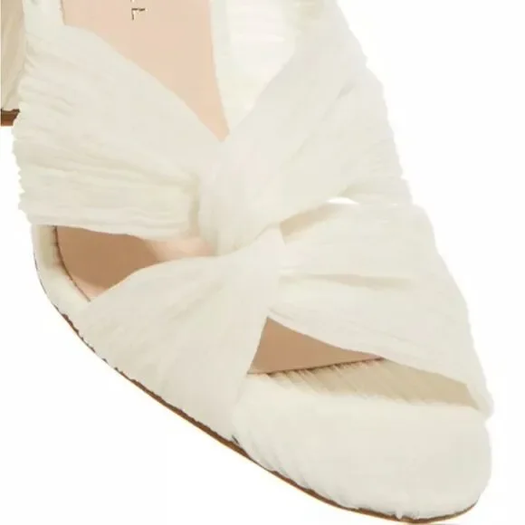 Loeffler Randall Reed High Heel Pleated Sandals, New, Size 11